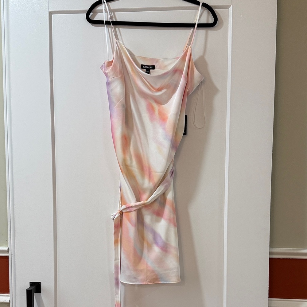 Express Multicolor Tie-Dye Dress